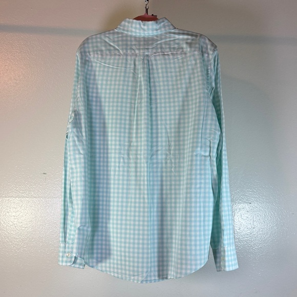 Vineyard Vines Slim Fit Tucker Shirt Saltwater Wash Aqua Gingham Men's M - Picture 4 of 5